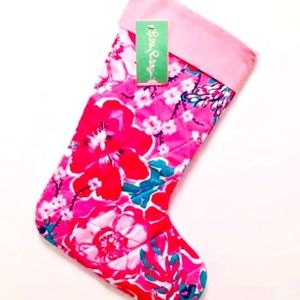 Lilly Pulitzer Christmas Stocking NWT